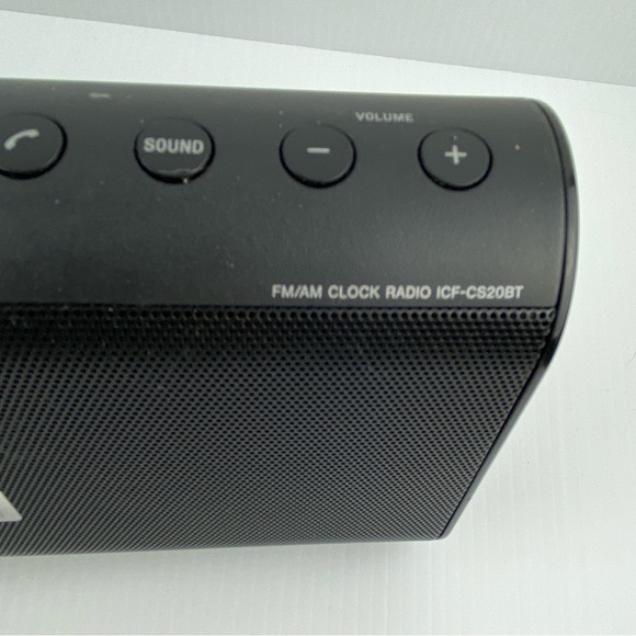 Sony Bluetooth Wireless Alarm Clock Radio Speaker System Black ICF-CS20BT - Picture 5 of 11